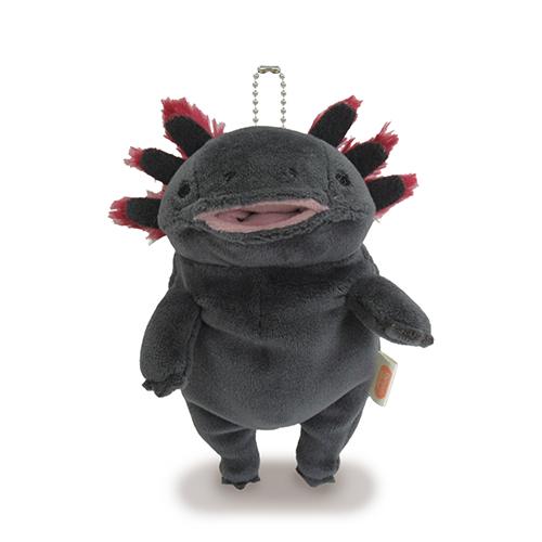 Black Axolotl Stuffed Animal plush keychain