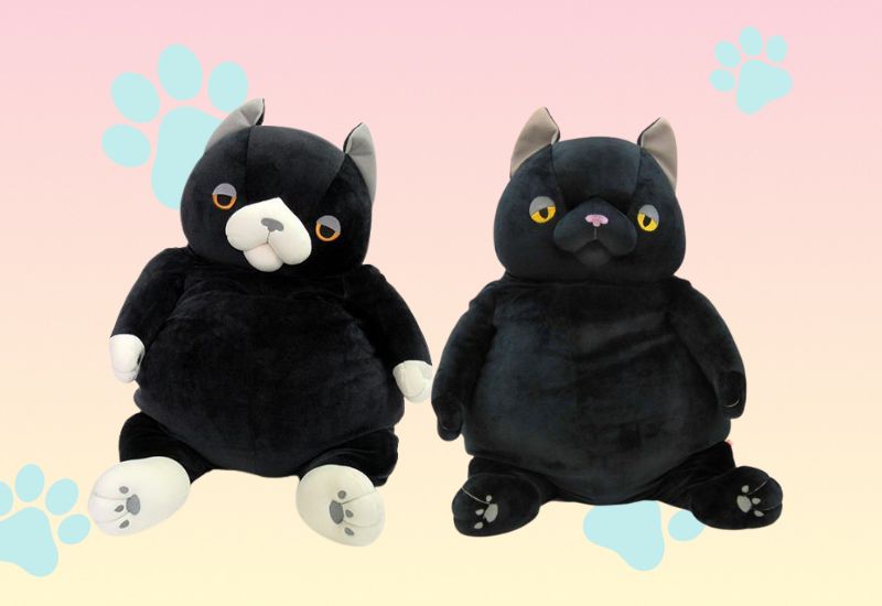 Cat Plushies Black Cat Plush Morisaka Global