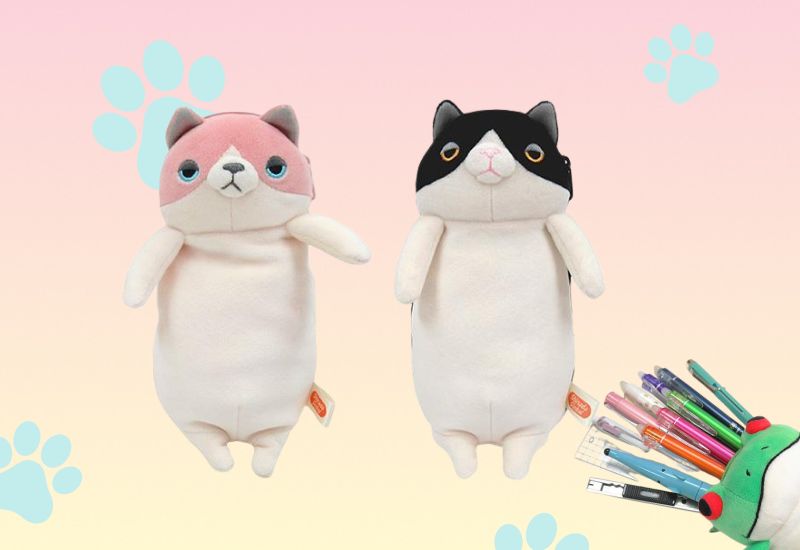 Cat Plushies Pen Case Cat Plush Morisaka Global