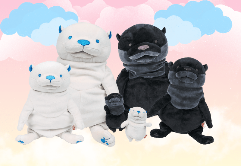 Limited Edition black and white otters min